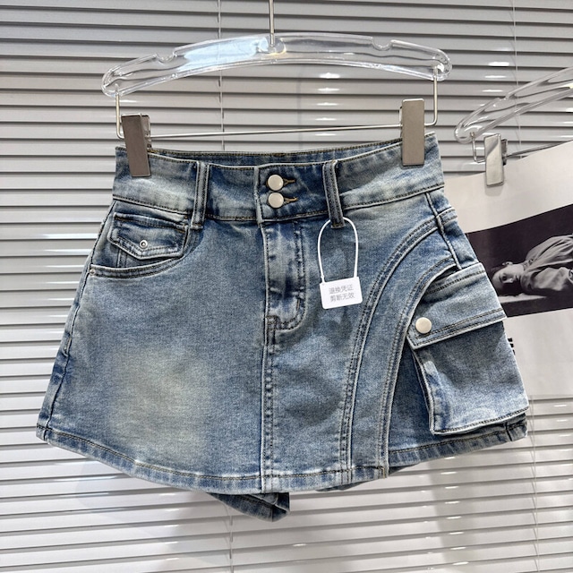全4色/Wrap denim short pants　M2944