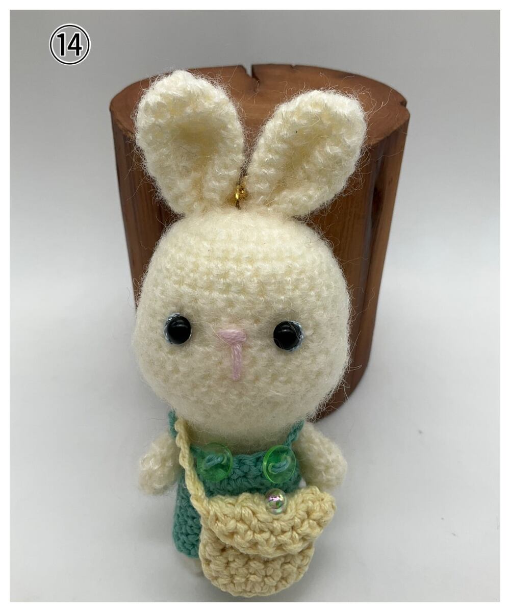 あみぐるみ オリジナル ミニ うさぎ ねこ フルーツ オーダー用 