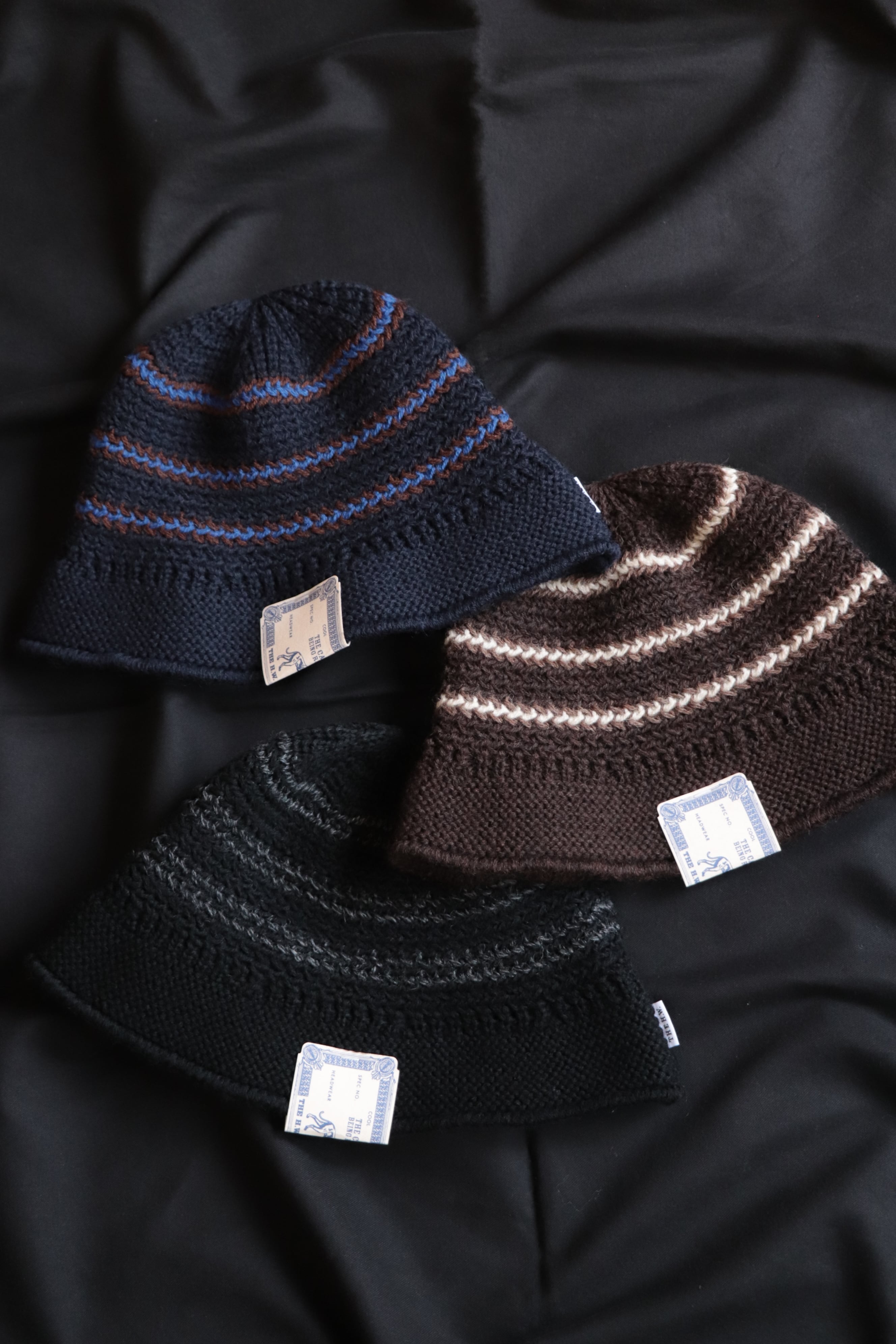 THE H.W.DOG&CO/エイチダブリュードッグコアンドー BORDER KNIT HAT D-01192