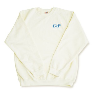 C&P club crew sweat shirts (CREAM) USA製