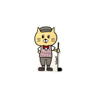 hrkgolfゴルフオリジナルステッカー・ニッポくん3枚セット