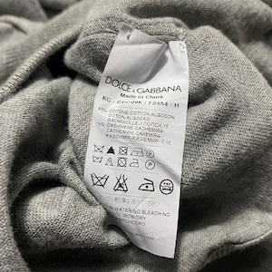DOLCE&GABBANA “in-side-out” design cashmere blend cardigan