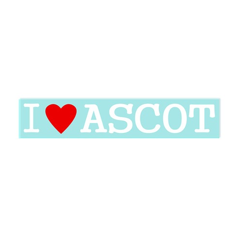 【Fproducts】アイラブステッカー/ASCOT/アイラブ アスコット