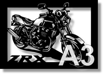 カワサキ(KAWASAKI) ZRX400の切り絵 【A3サイズ】[B3-018] | 切り紙屋