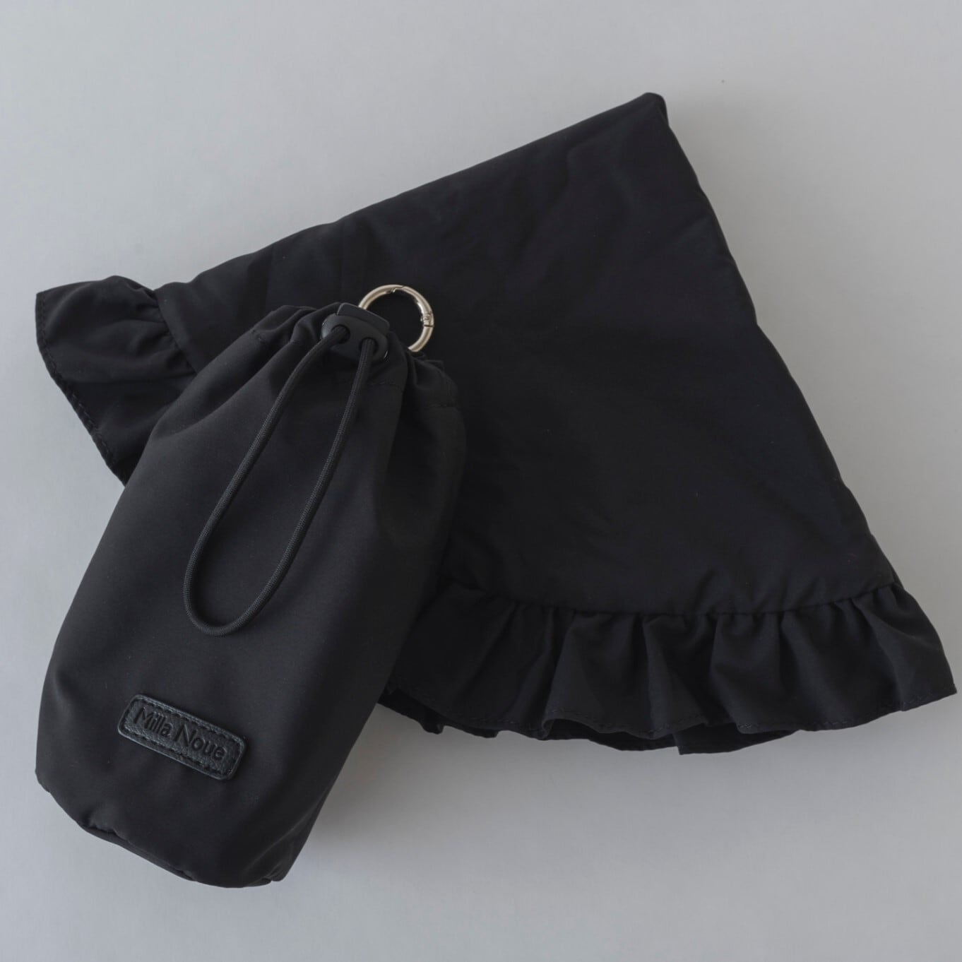 現行 極美品✨ フルラ ミオニード 2024SS ミニバッグ 巾着 ポーチ 黒 FURLA MIONIDO