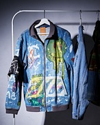  Paint Denim Blouson