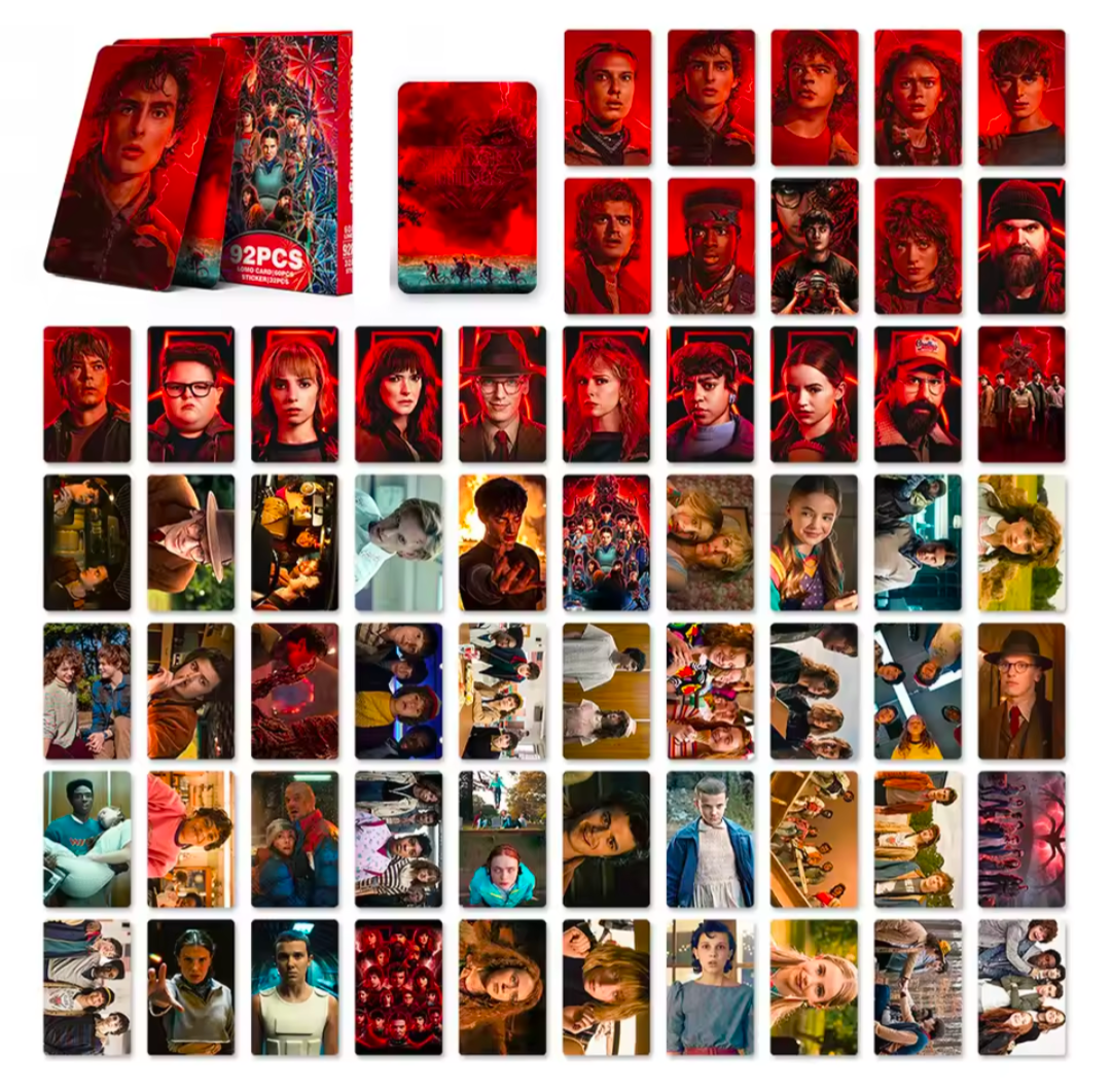 【 Stranger Things ( ストレンジャー・シングス ) 】LOMOカードセット(LOMO CARD:60PCS / STICKER:32PCS) 〚アメリカン雑貨 アメトイ〛