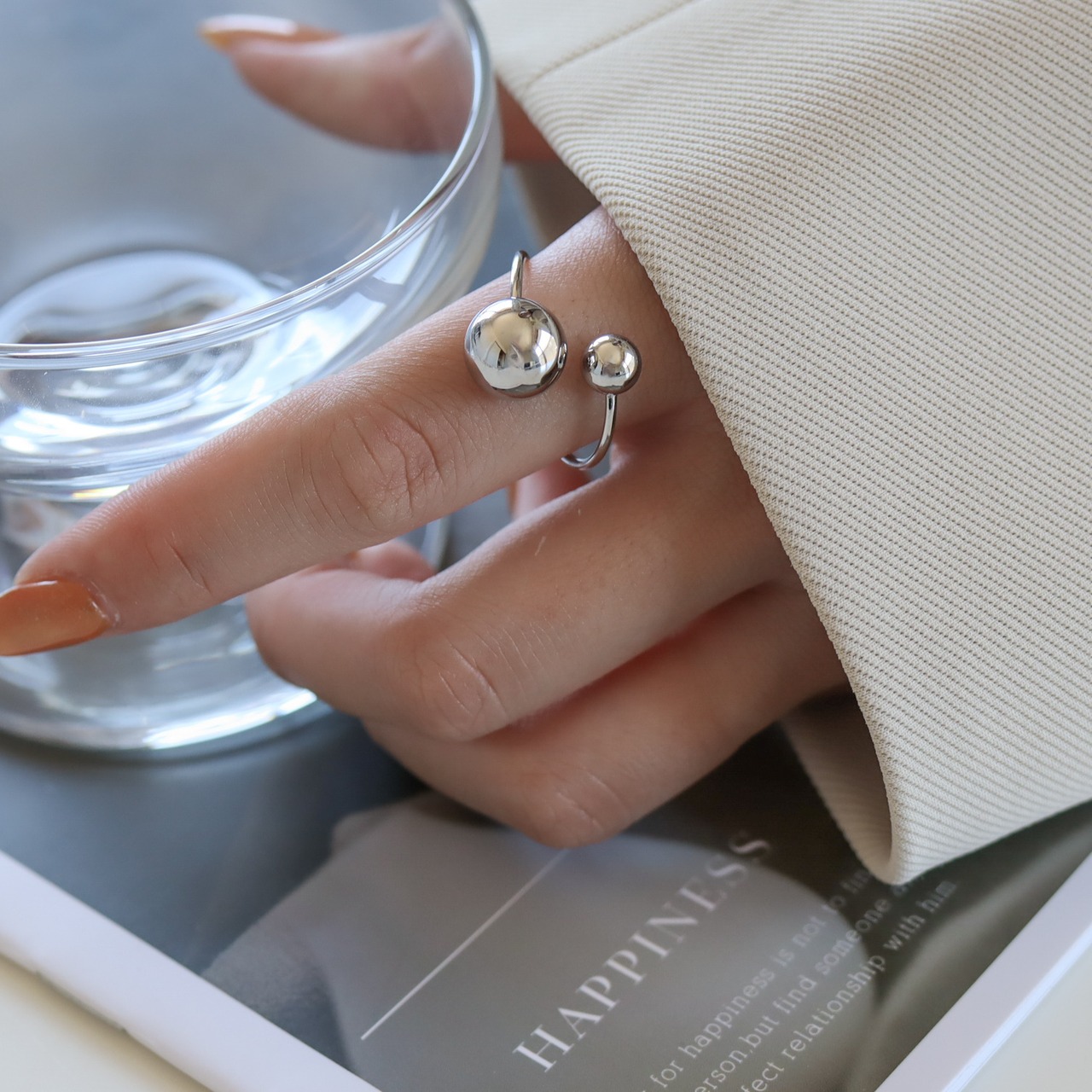 stainless ball ring SR242