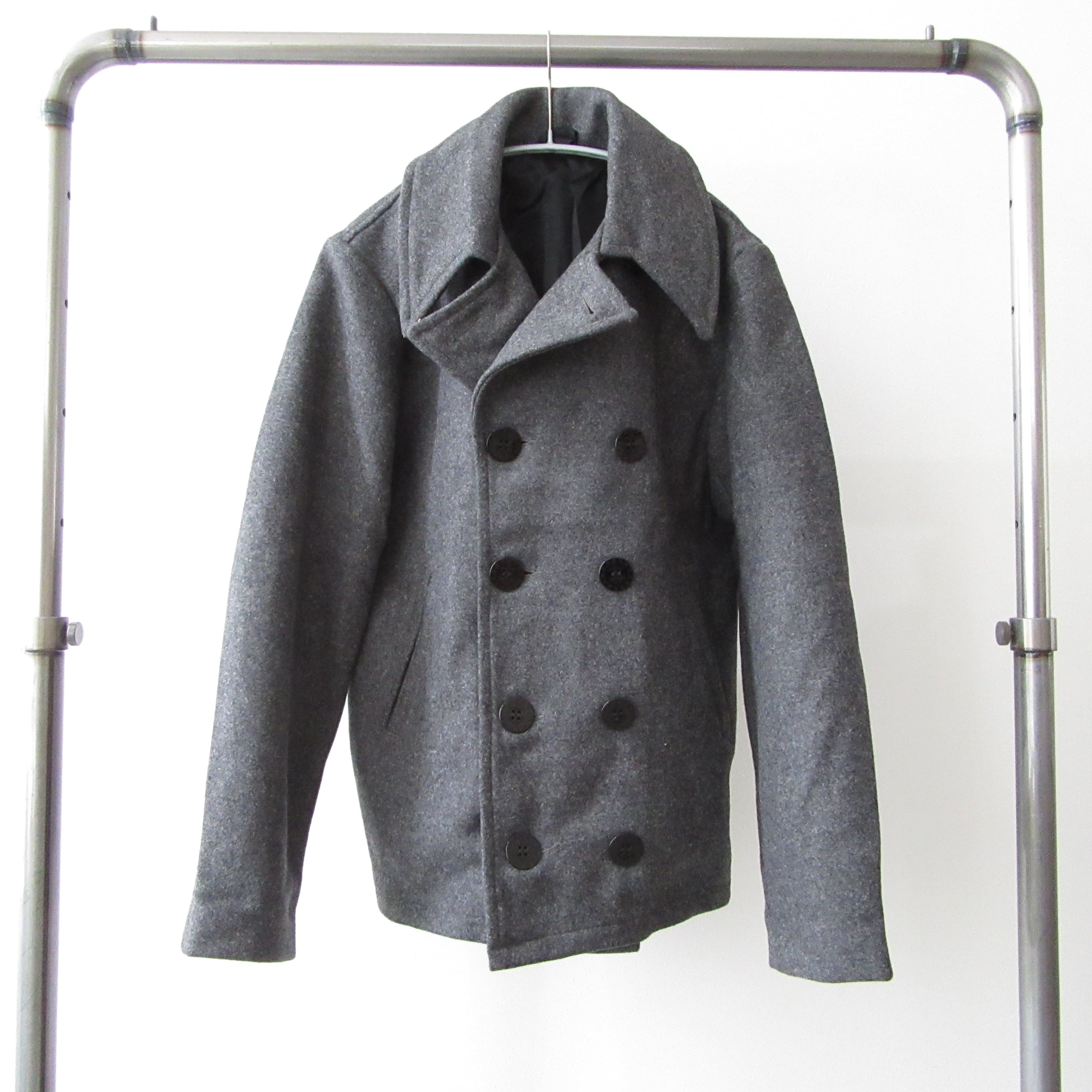 enセレクト ウールメルトンコート グレー | セレクトショップen