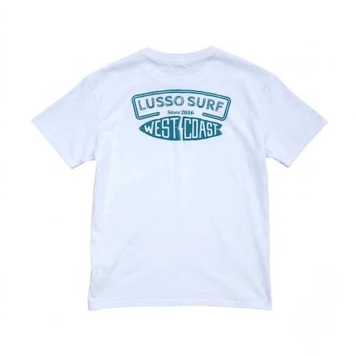 WEST  COAST Puff Tee 【White】