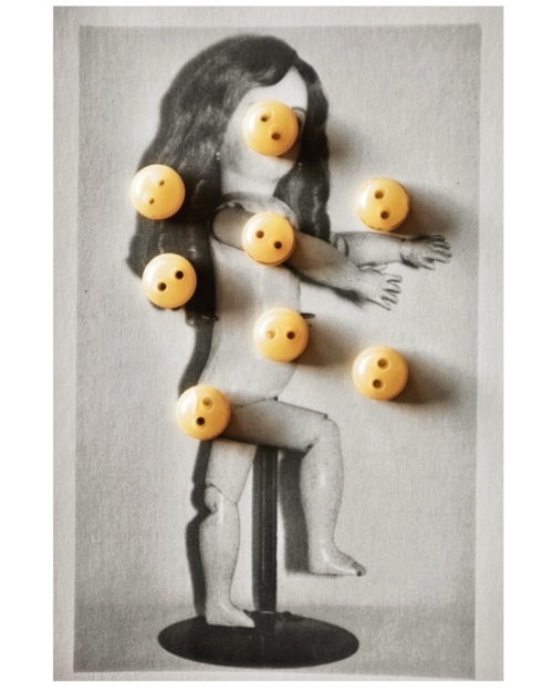 50s フランス 8p  レモンドロップスとガラリスボタンa ヴィンテージ