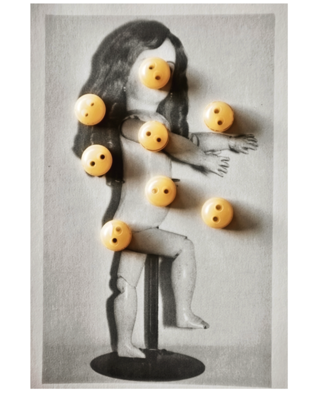 50s フランス 8p  レモンドロップスとガラリスボタンb ヴィンテージ