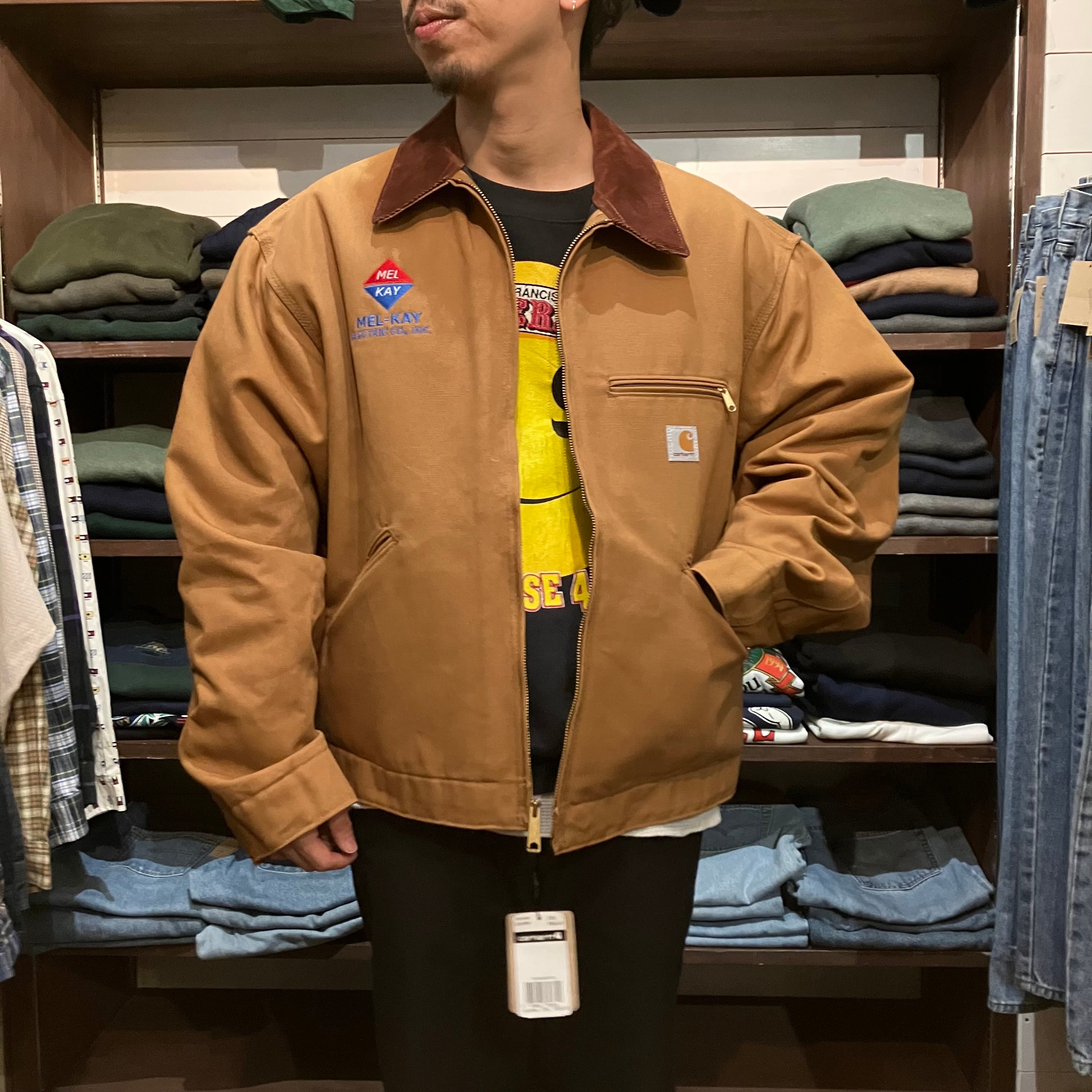 Carhartt デトロイトジャケット短丈ブラウンカーハート
