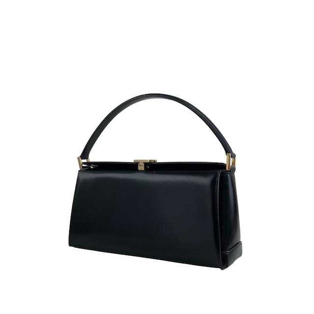 GUCCI グッチ ショルダーバッグ ブラック Gモチーフ レザー バニティバッグ vintage ヴィンテージ オールド y8u5ah