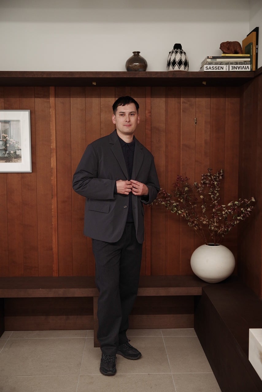 Nylon Filling Lapel Jacket