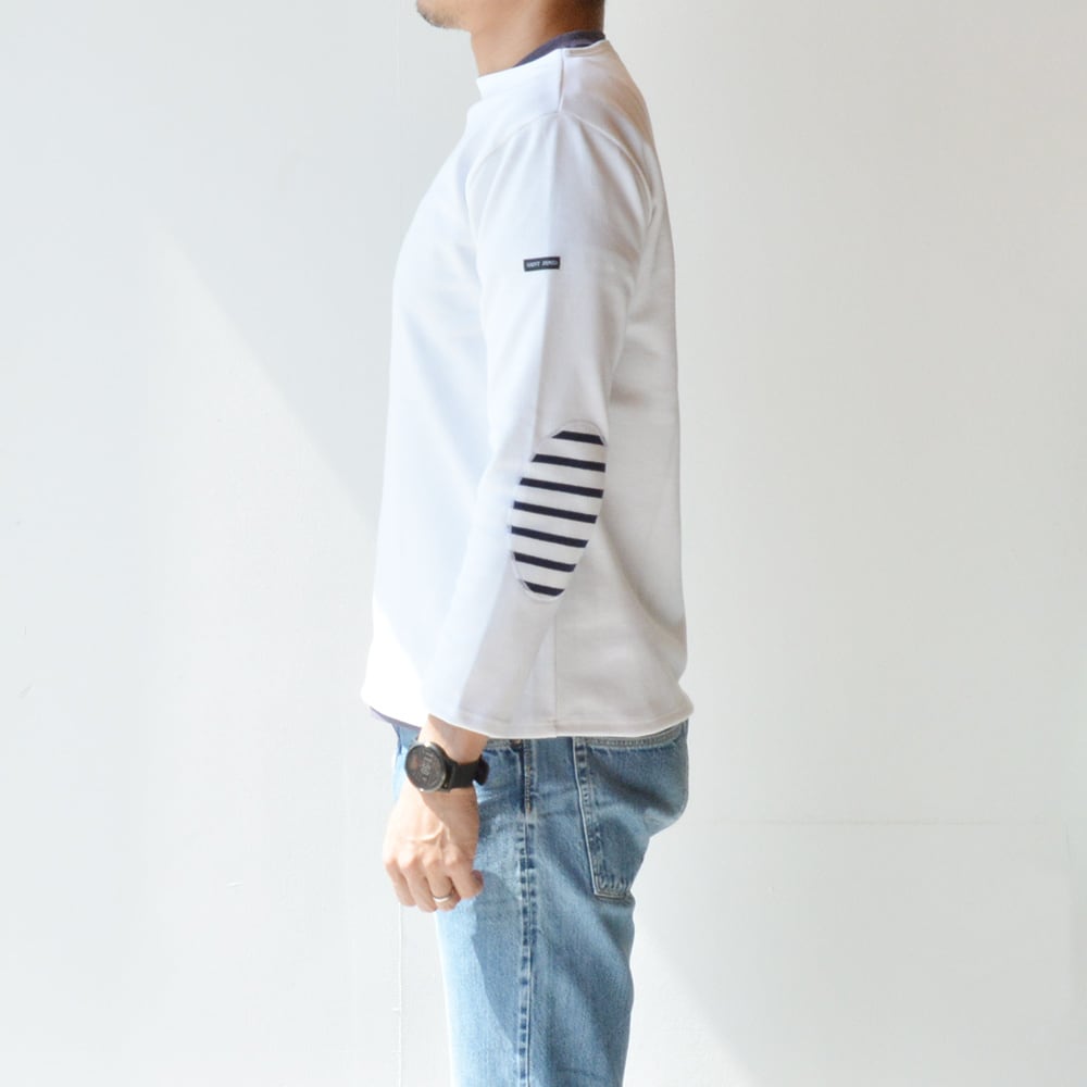 セントジェームス SAINT JAMES ウエッソン無地エルボーパッチ(13JC OUES.COUD.R)NEIGE