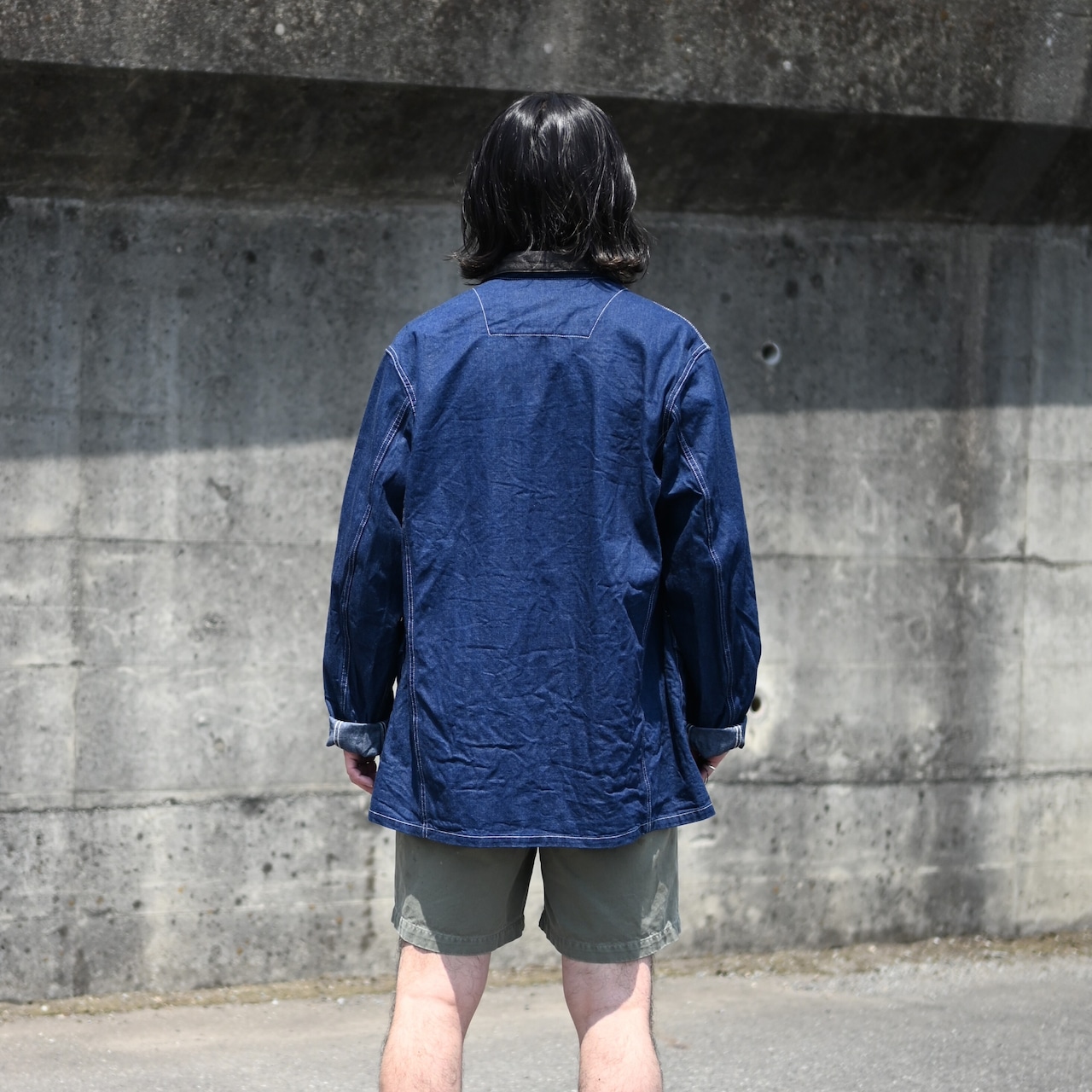 YASHIKI(ヤシキ) Ryokufu Henley Knit、BOWWOW(バウワウ)US ARMY CHINO SHORTS AGED
