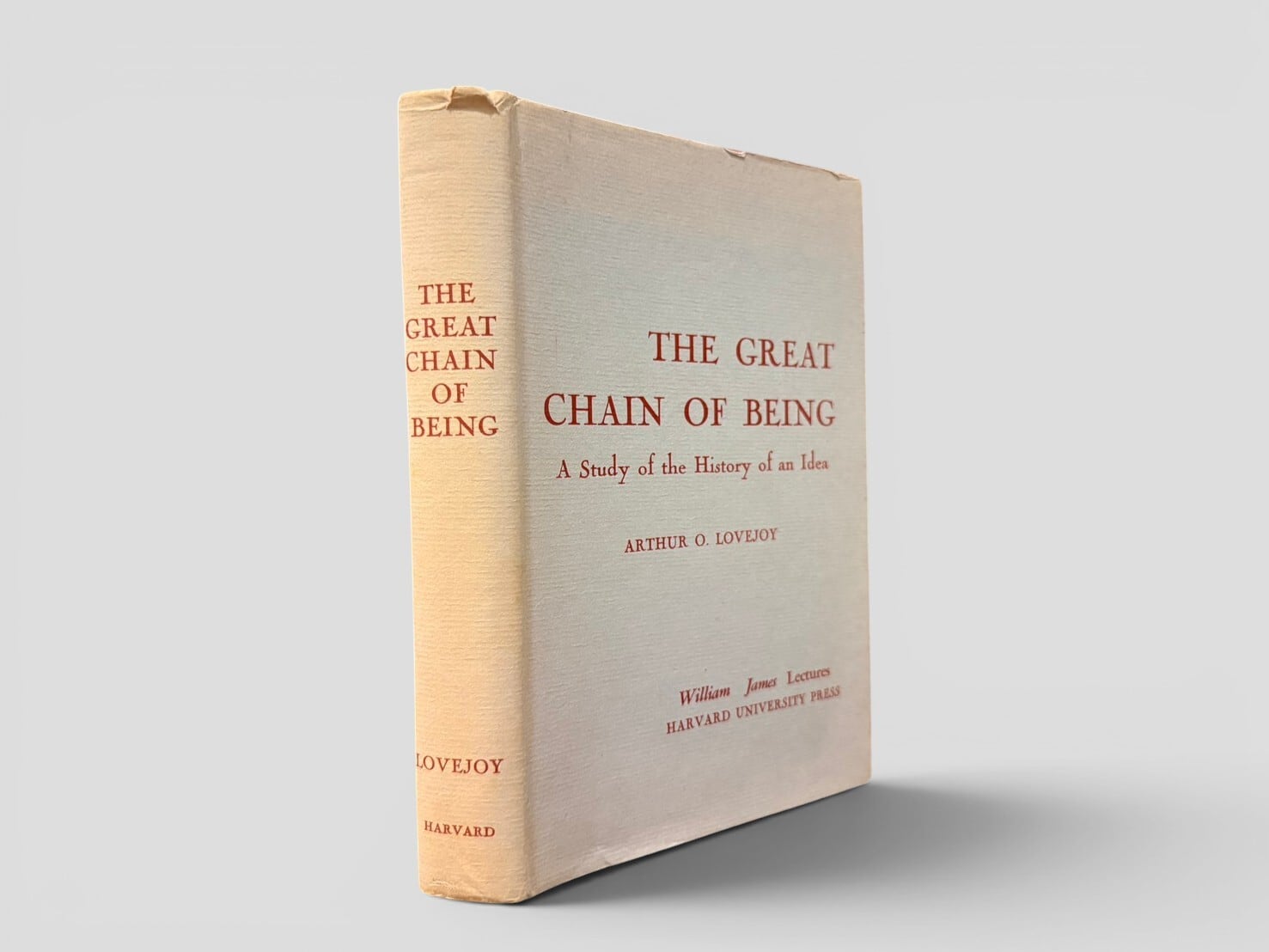 【SPH006】【NINTH PRINTING】The Great Chain of Being: A Study of the History of an Idea(1970) /Arthur O. Lovejoy