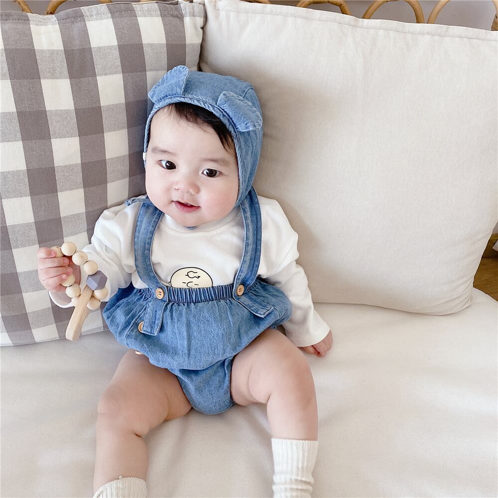 オータムワンピースTシャツ ロング 帽子 秋物 超面白いベビーショップ40107993778