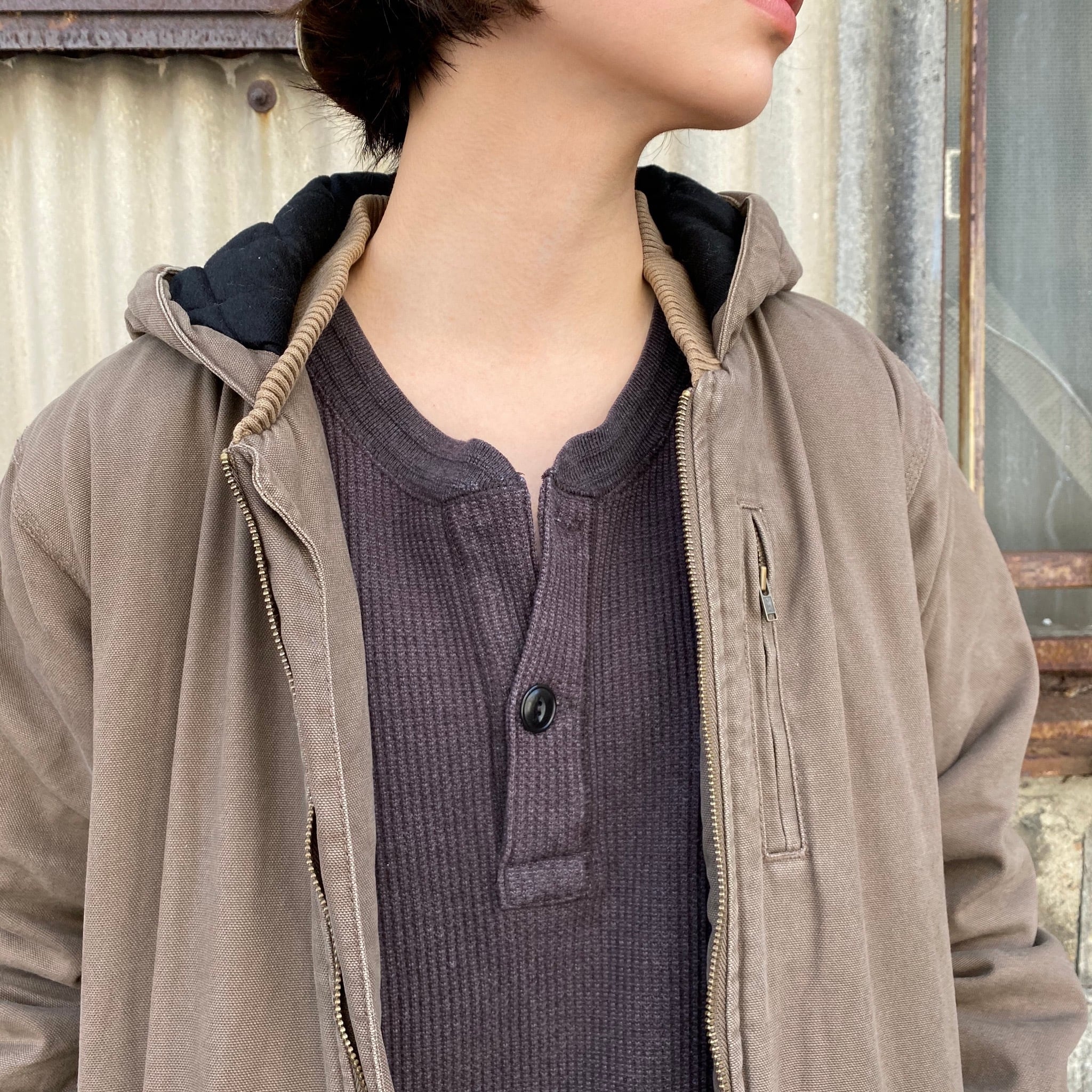 Snap-on ダック地 ワークジャケット キルティング 星条旗ヴィンテージXL Snap-on ダック地 ワークジャケット キルティング 星条旗ヴィンテージ