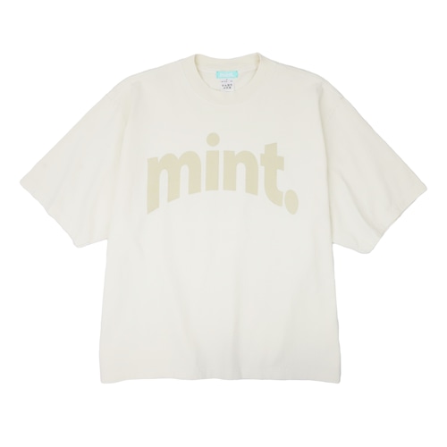 oversized logo t. [cream]