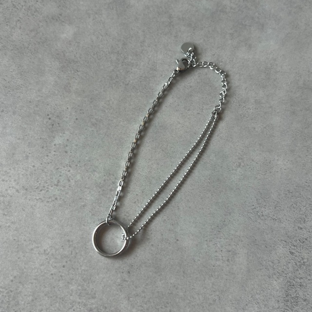double chain circle bracelet