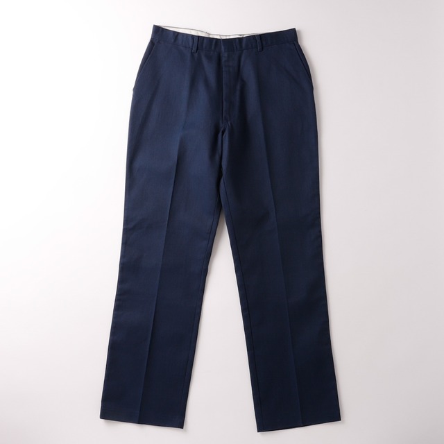 【未使用】80s work pants "SCHOOL TIME" made in USA  Vintage W34 navy Dead stock  ／ ヴィンテージ ワークパンツ USA製  W34  日本未入荷 ネイビー デッドストック