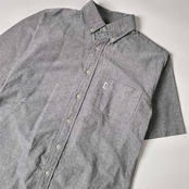 Denime ドゥニーム BD ボタンダウン オックスフォード 半袖 ワークシャツ S/メンズ