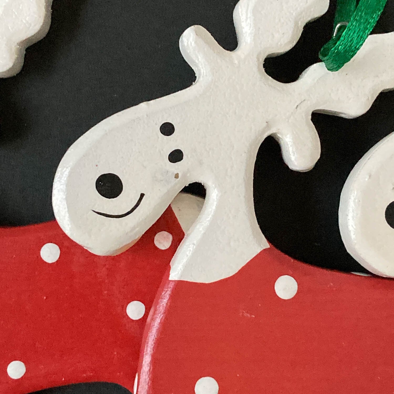 新色追加〉オーナメント 白ドットのトナカイ | Dua-アクセサリーパーツ