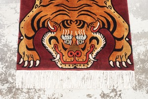 Tibetan Tiger Rug 《Sサイズ•プレムアムウール373》チベタンタイガーラグ