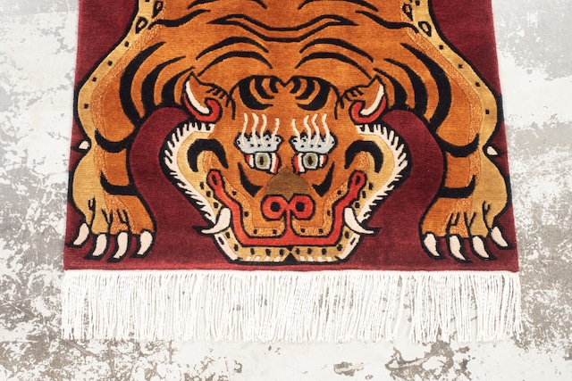 Tibetan Tiger Rug 《Sサイズ•プレムアムウール373》チベタンタイガーラグ