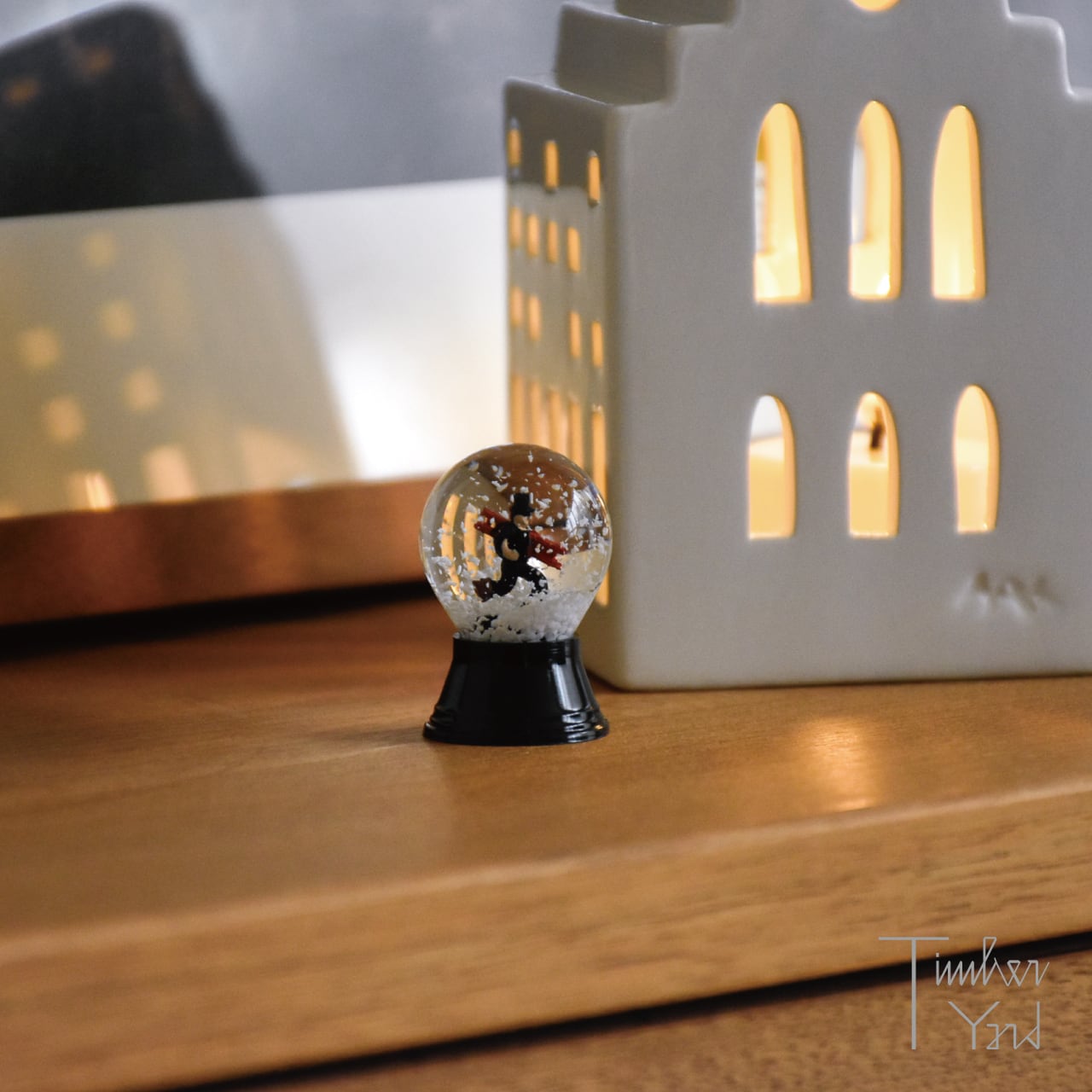 ONLINE限定】スノードーム / 幸運の煙突掃除人 / 黒台座 / Φ2.5cm