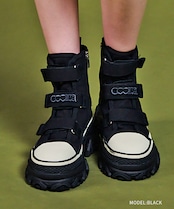 サイドペイントベルトスニーカー (BLACK) CQ-47520