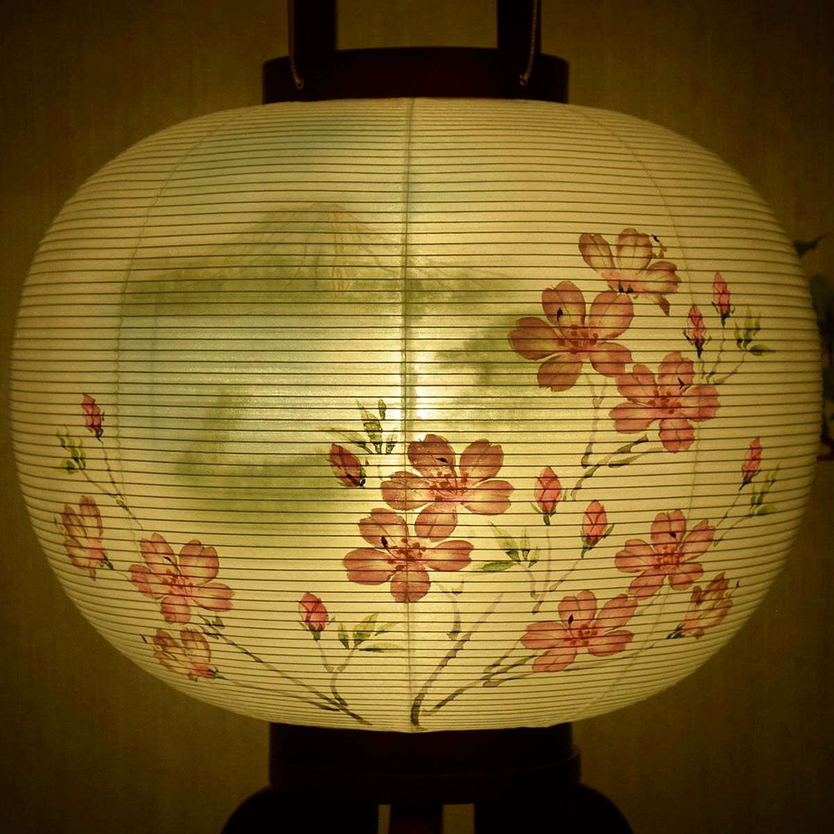 盆提灯【大内行灯 ふるさと とちぎ】 対柄｜日光｜中禅寺湖｜龍王峡