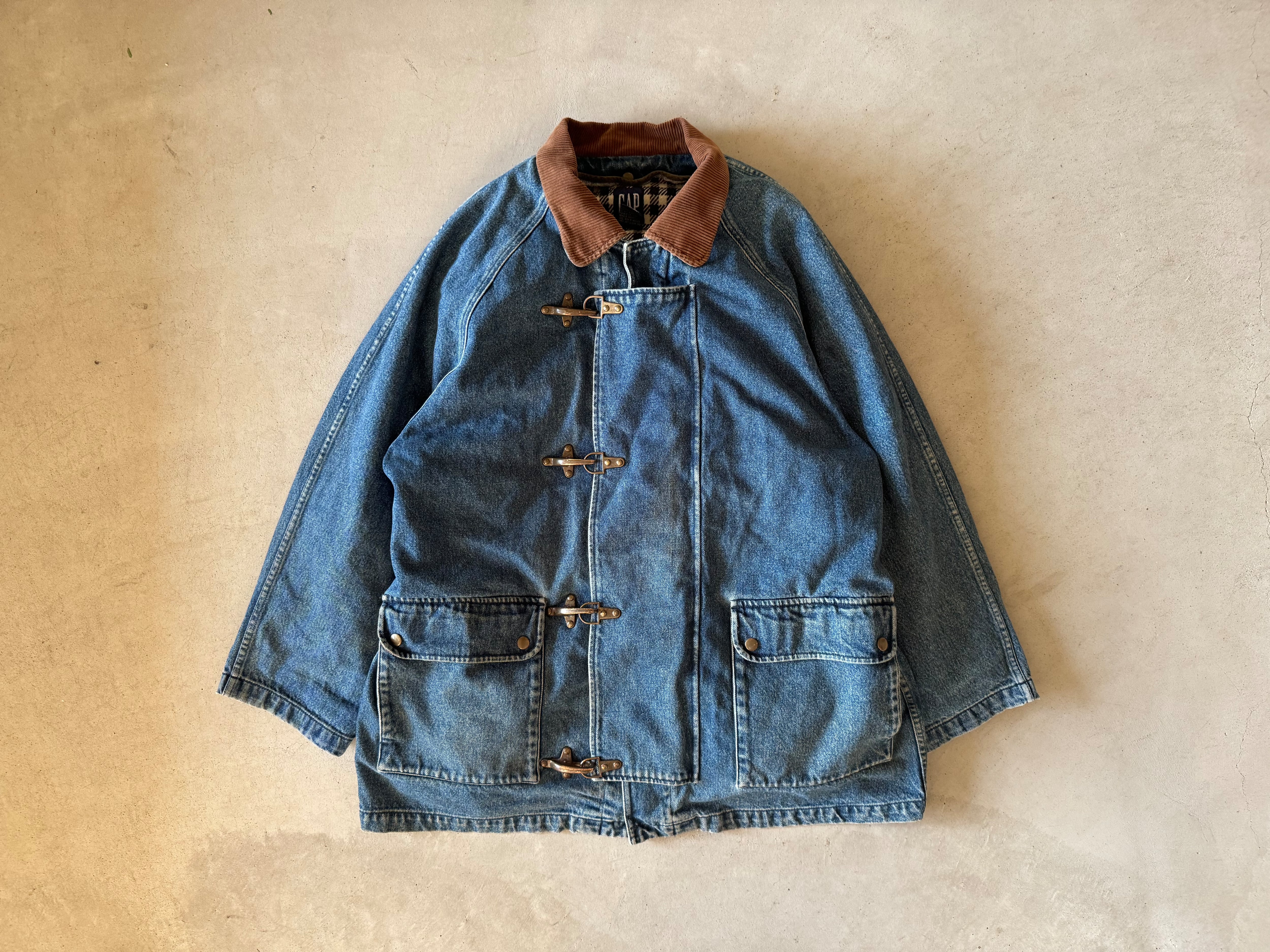 GAP 90s Denim Fireman Jacket | ohal vintage&remake GAP 90s Denim Fireman Jacket | ohal vintage&remake