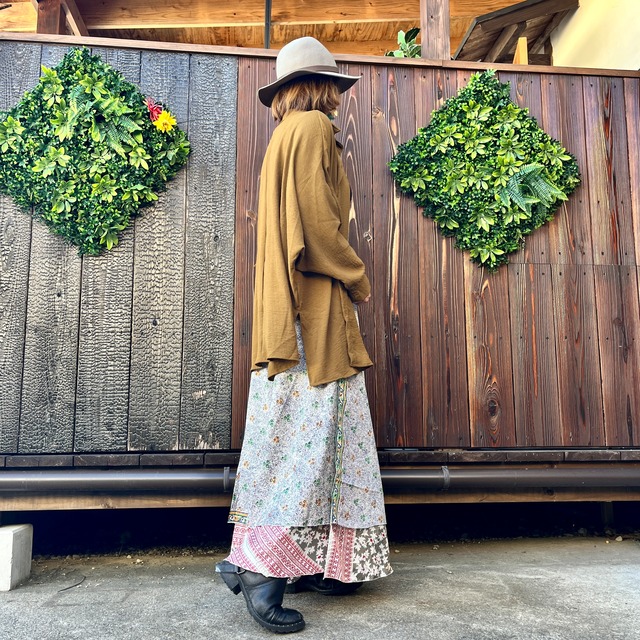 シルク巻きスカート9011