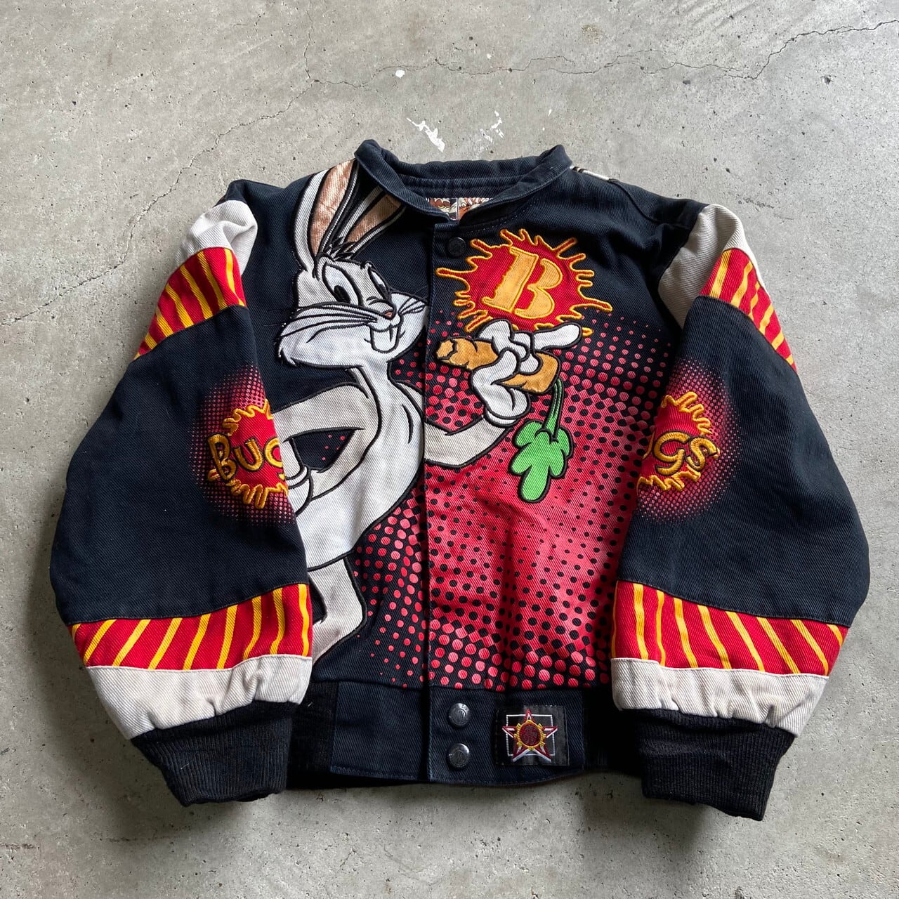 kids】JH DESIGN ジェフハミルトン LOONEY TUNES キャラクター 刺繍 