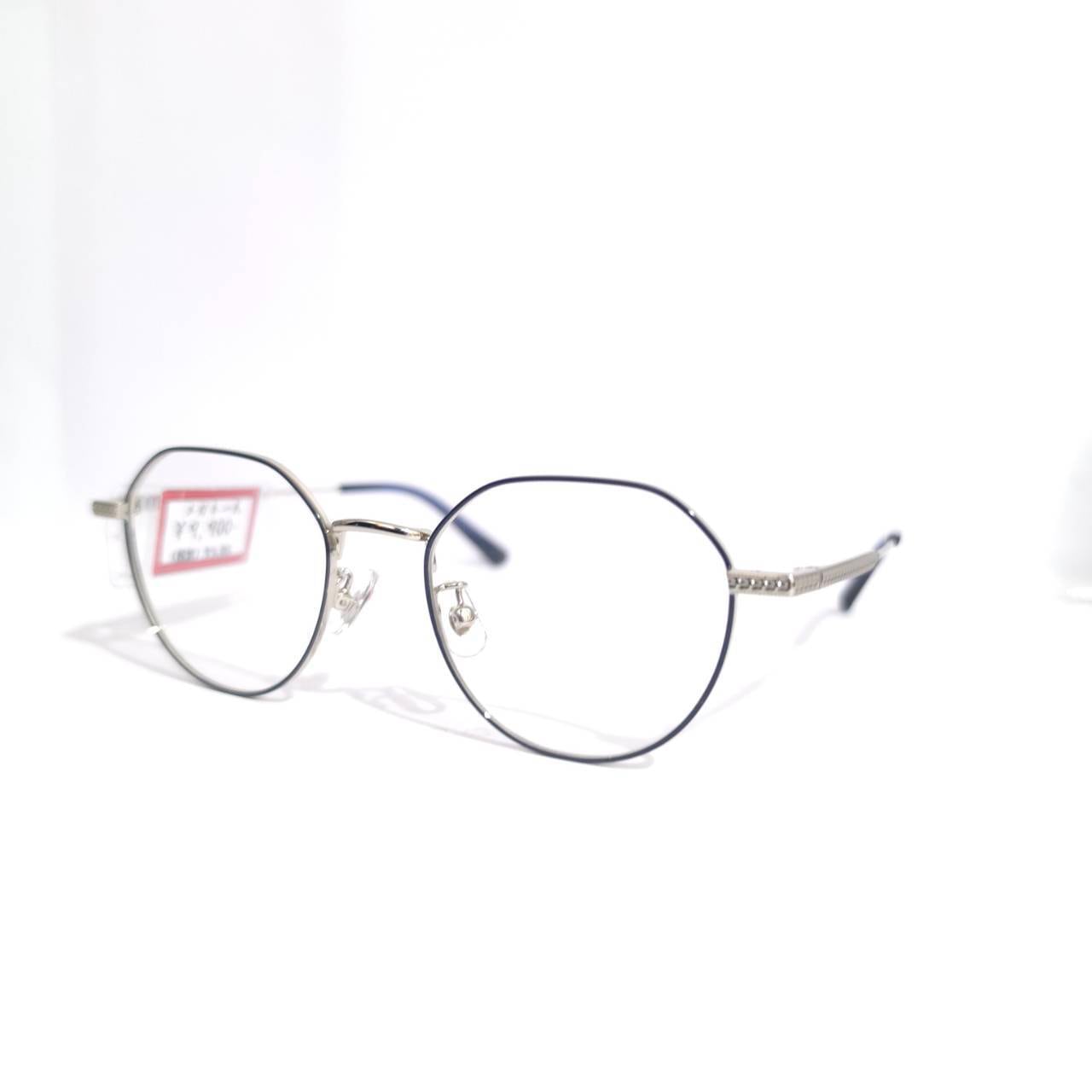 【GLASS Biz】クラウンパントメタルフレーム シルバー