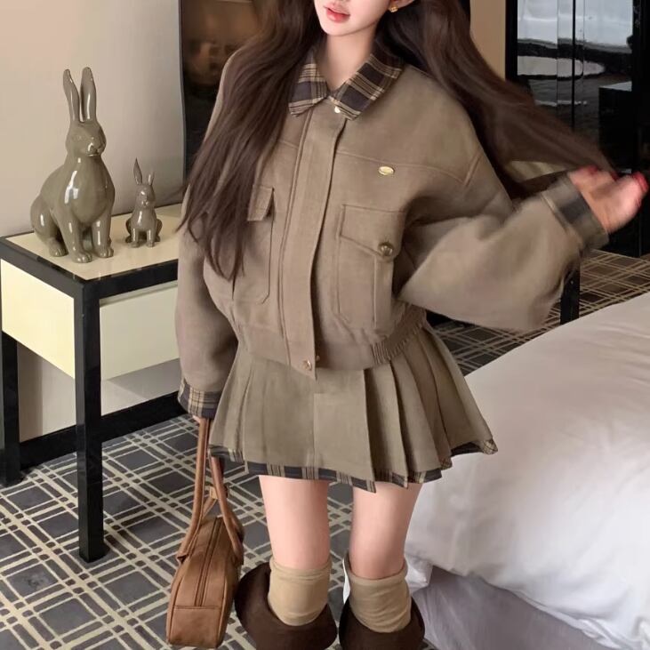 riziere セットアップ カーキベージュ 120＋プルオーバー120のセット