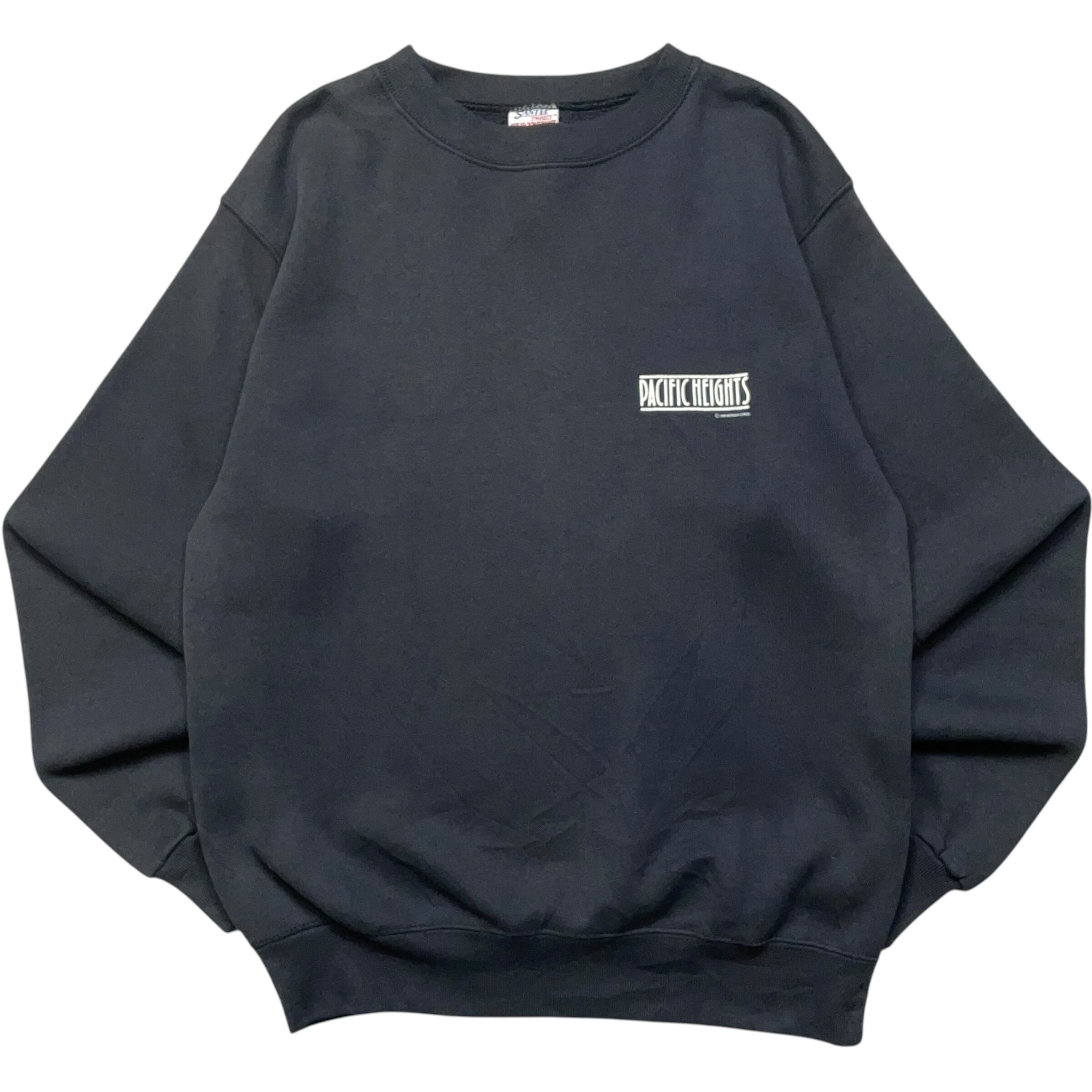 《L》 SANTEE スウェット パシフィック・ハイツ プリント ワンポイントロゴ ブラック USA製 90年代 vintage no.6426