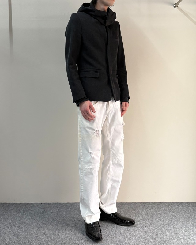 【DOLCE&GABBANA】Destroyed Straight Denim Pants