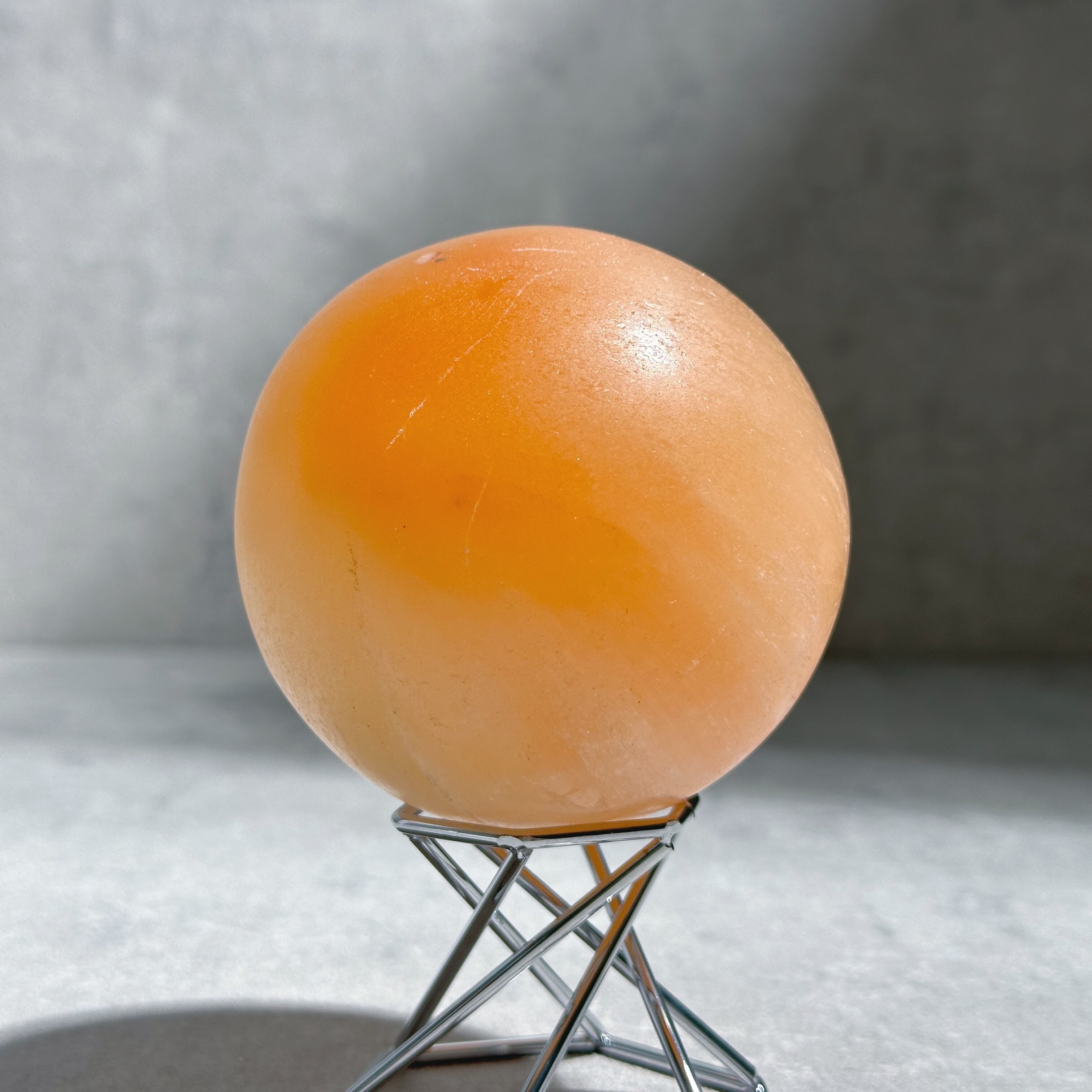 オレンジセレナイト スフィア01♢Orange Selenite♢天然石・鉱物