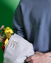 【#Re:room】FLOWER ICON WASHED TRAINER［REC878］