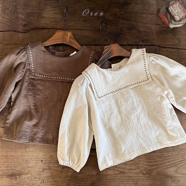 【取寄】oren｜manon sailor blouse｜マノンセーラーブラウス｜S-XL｜baby&kids｜26 autumn