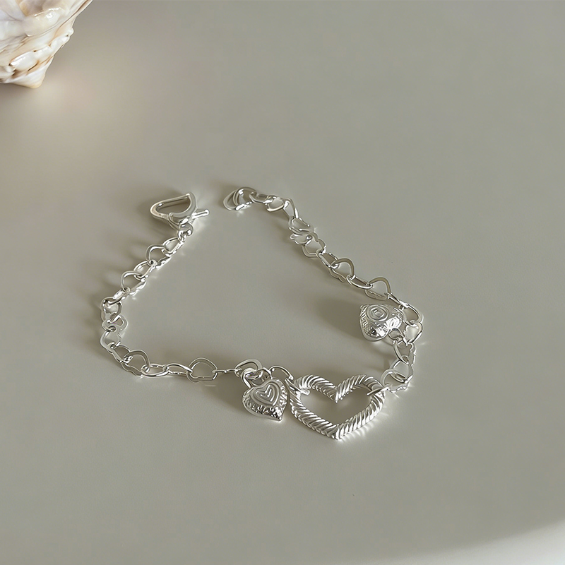 DAFシルバー愛心ブレスレット