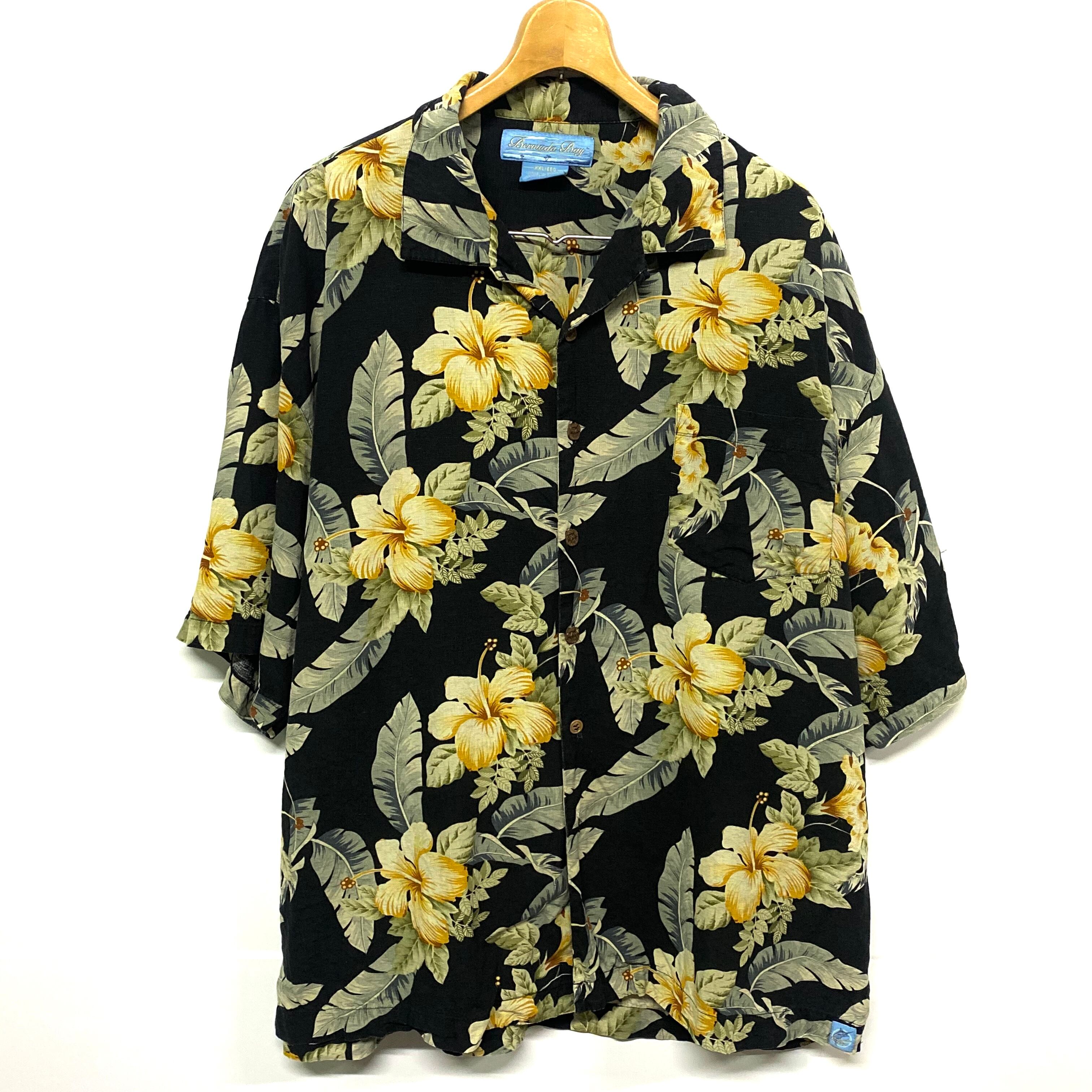 訳あり シルク100 総柄シルクシャツ アロハシャツ メンズxｘl 半袖シャツ Cave 古着屋 公式 古着通販サイト