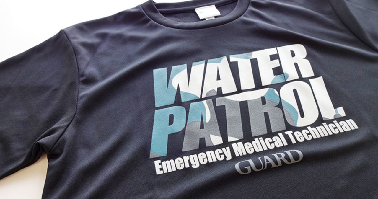 GUARD ガード WATERPATROLデザイン 速乾ポリエステル素材 DRY Tシャツ S-233