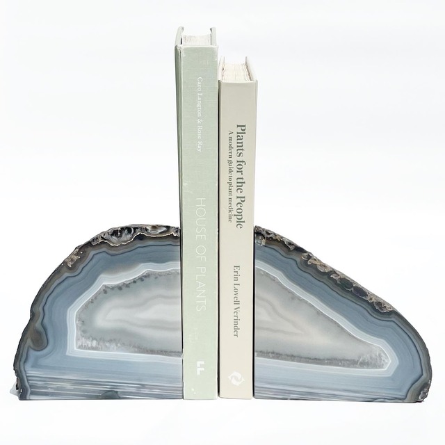Natural stone bookends