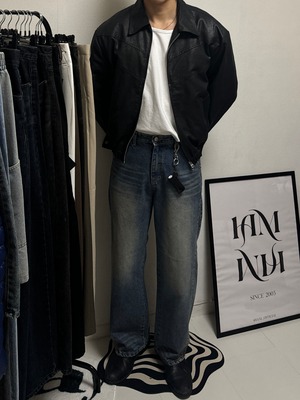 Ray Washed Light  Bomber Jacket (4color)