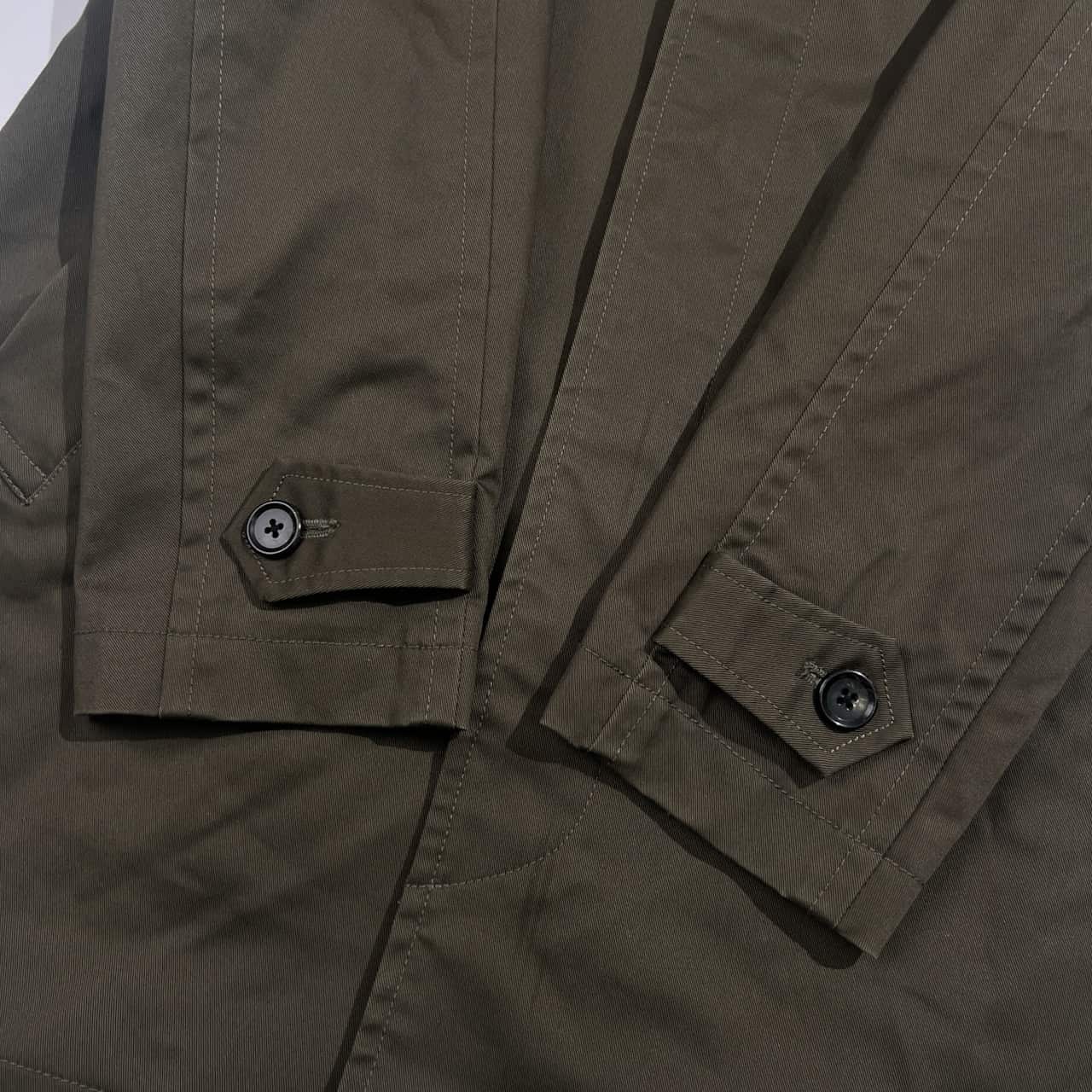 nano・universe ナノ・ユニバース フード付き コート ジャケット S/カーキ メンズ